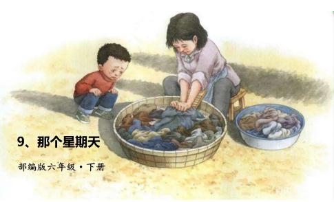 六年级语文下册第九课那个星期天上课笔记复习重点
